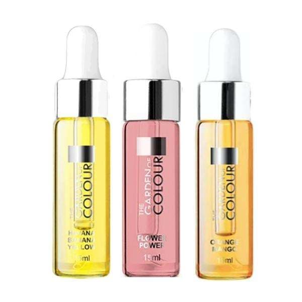 3-pack - Nagelbandsolja - Banan, Mango, Blomma - 15ml