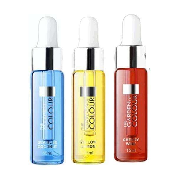 3-pakkaus - kynsinauhaöljy - kookos, kirsikka, sitruuna - 15 ml