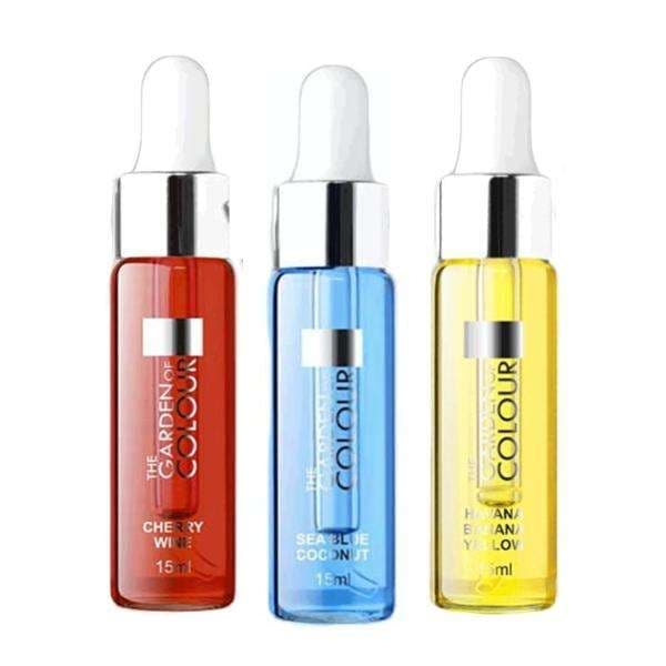 3-pack - Nagelbandsolja - Körsbär, Kokos, Banan - 15ml