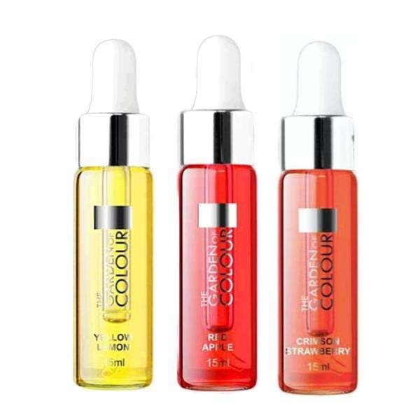 3-pak - Cuticle Oil - Citron, Æble, Jordbær - 15ml