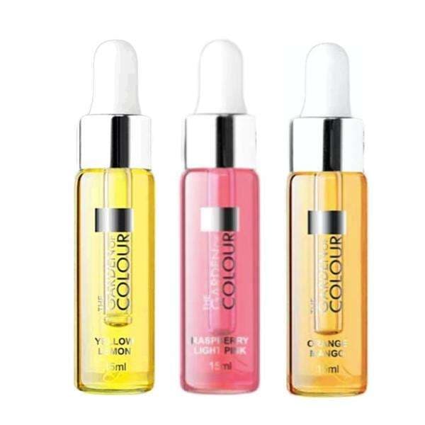 3-pack - Nagelbandsolja - Citron, Hallon, Mango - 15ml