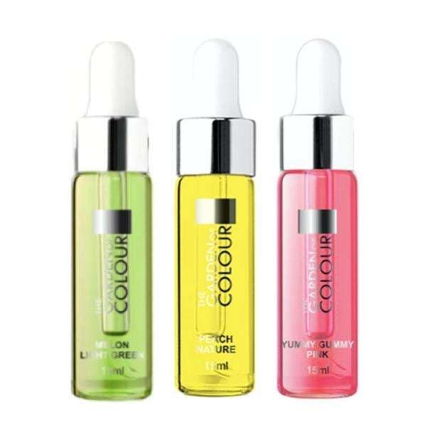 3-pack - Nagelbandsolja - Melon, Tuggummi, Persika - 15ml