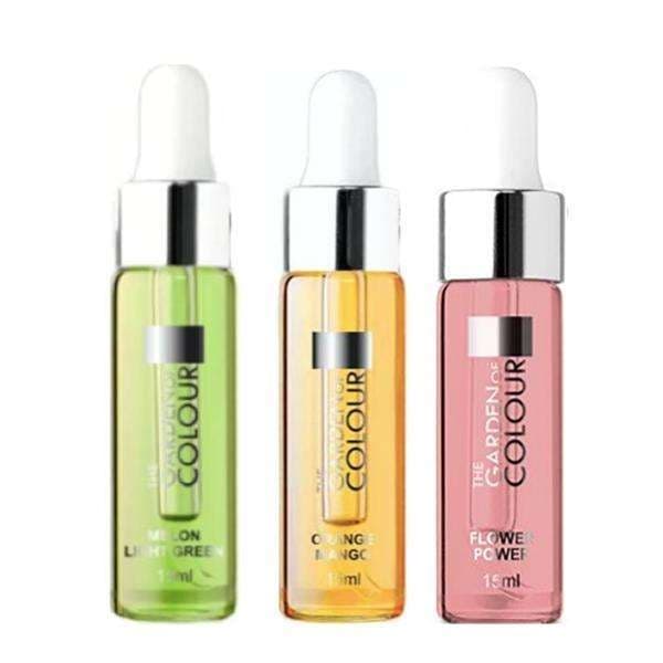 3-pack - Nagelbandsolja - Melon, Blomma, Mango - 15ml