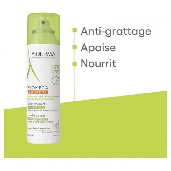 A-DERMA - Exomega kontroll anti-irritation uppmjukande spray 200 ml