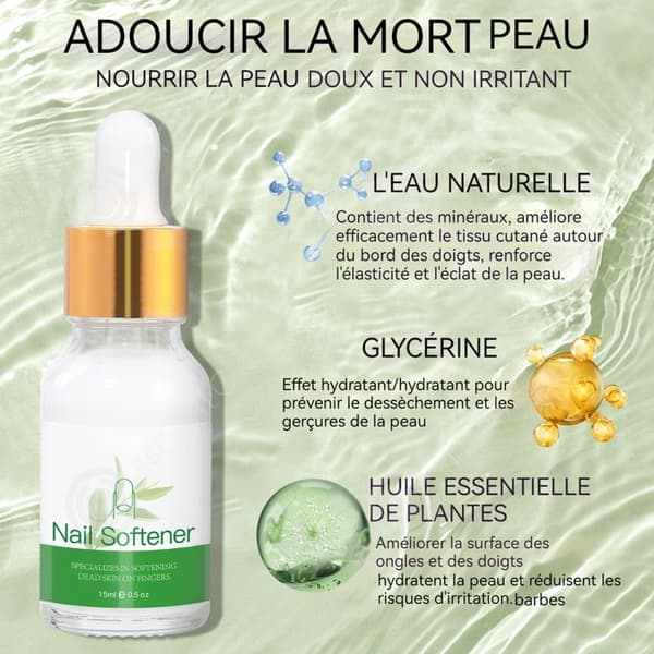 INN Nail Cuticle Oil 15ml Dead Skin Softener for Nails Dropper Style Design Mjuka upp nagelkanten