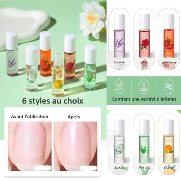 INN Nail Cuticle Oil 1 set med 6 flaskor Olika stilar Mjukar upp död hud Reparation Torrhet ger näring åt naglar