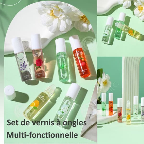 INN Nail Cuticle Oil 1 set med 6 flaskor Olika stilar Mjukar upp död hud Reparation Torrhet ger näring åt naglar