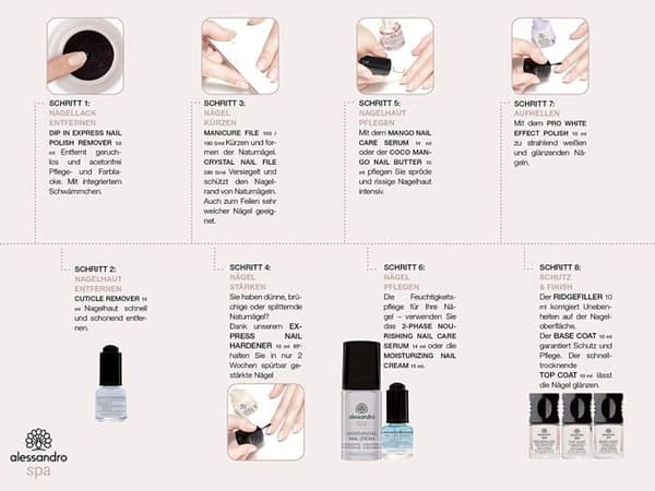 Nagelbandsolja - mjukgörande Alessandro - 43-043 - Spa Mango Nagelserum Hudvård med makadamiaolja 14 ml