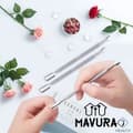 Miniatyrbild 2 av 4: MAVURA nagelbandsskjutare » MAVURAHealth 2 i 1 nagelbandsskjutare och dubbelsidigt hypoallergen nagelrengöringsmedel