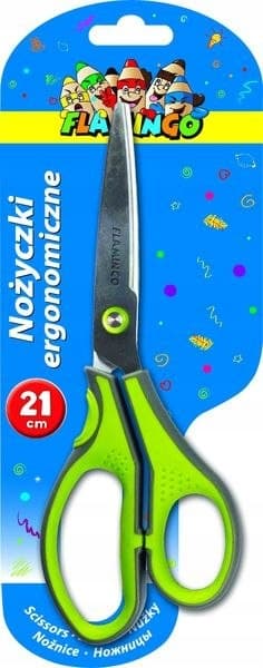 Flamingo ergonomisk skolesaks 21 cm