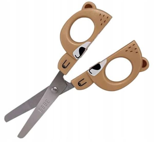 Koulumetallisakset, pyöreät, ruostumatonta terästä, 13 cm