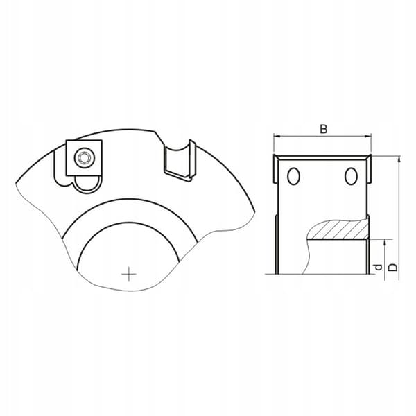 GLOBUS Hyvelhuvud med skåror 100x30x H40