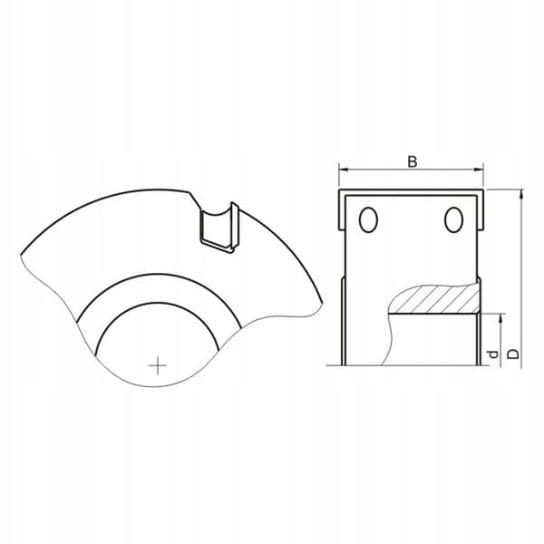 GLOBUS høvlhoved 100x30x4Z H50