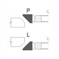 Miniatyrbillede 3 af 5: GLOBUS HSS 45° fasfræser D130x30x4Z H20mm/venstre