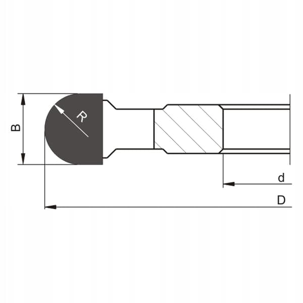 GLOBUS Afrundingsfræser HSS R10 D160x30x4Z
