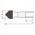 Miniatyrbillede 2 af 4: GLOBUS HM affasningsfræser D140x30x4Z H15mm