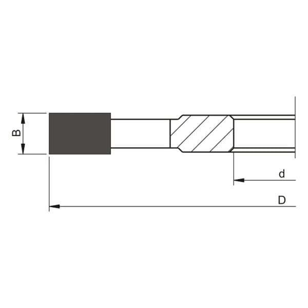 GLOBUS Lige skærfræser HM 125x30x6Z / H12 mm