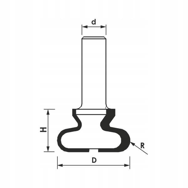 GLOBUS Jyrsin kahvoille Z2 D25,4 I20,6 S8 mm
