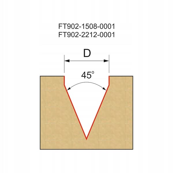 GLOBUS Graveringsskærer 45° D22 S12mm/PREMIUM