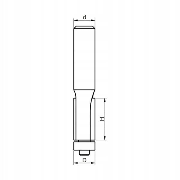 GLOBUS Rakfräs med lager D12 I38,1 S12 mm
