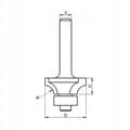 Miniatyrbillede 2 af 4: GLOBUS Afrundingsfræser R9,5 D31 S12 mm/PREMIUM