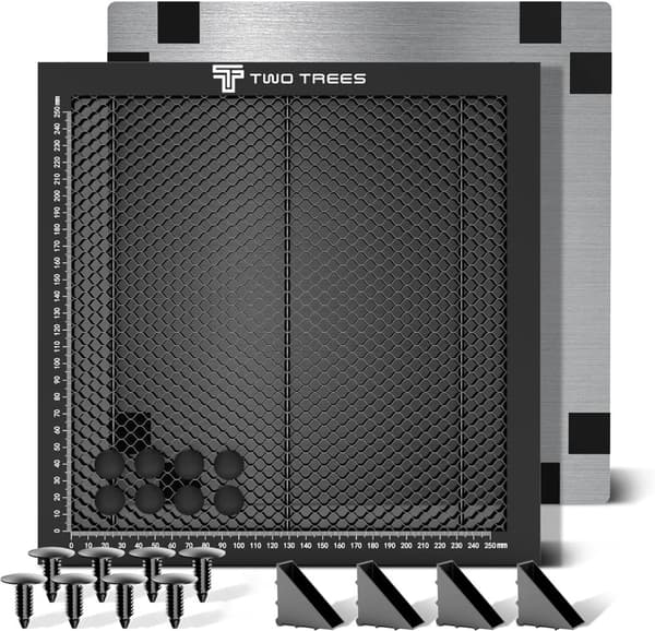 Honeycomb Laser Arbetsbord, Hållbar Aluminiumkonstruktion, 8-10mm Håldiameter,500x500mm, Kakform Kit
