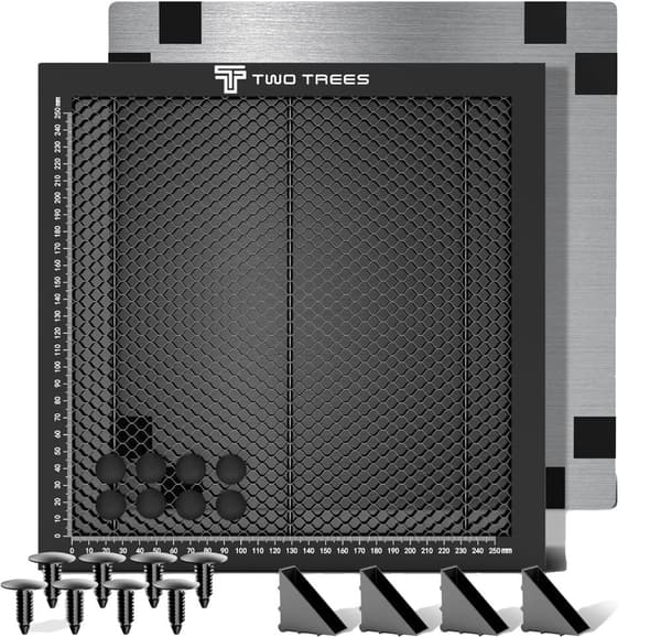 Honeycomb Laser Arbetsbord, Hållbar Aluminiumkonstruktion, 8-10mm Håldiameter,500x500mm, Kakform Kit