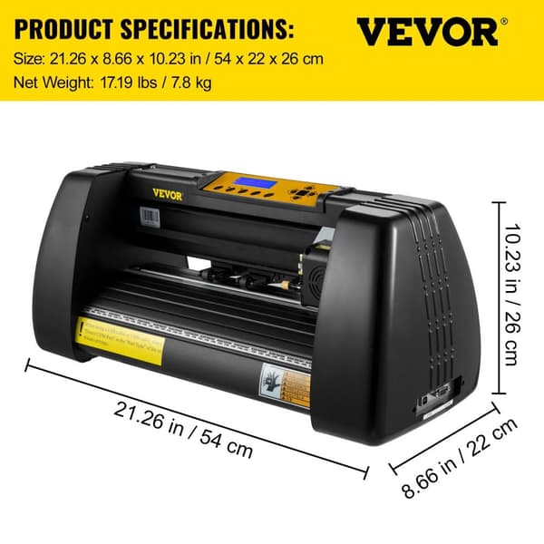 Professionel Vinylskærer, 13,8" Maks Papirføde, 10-500g Skæretryk,MODEL 1