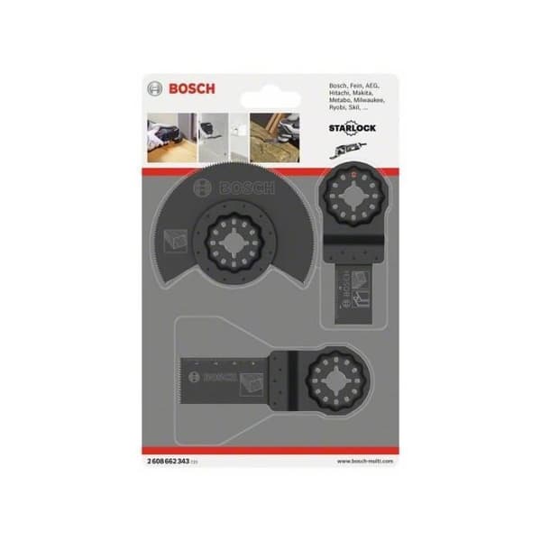 BOSCH Universalset - För slipmaskin - Set med 3 delar