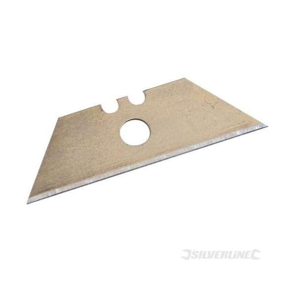 Skrapblad - Silverline - Paket om 10 - Stål - 0,4 mm - Infällbar skärare