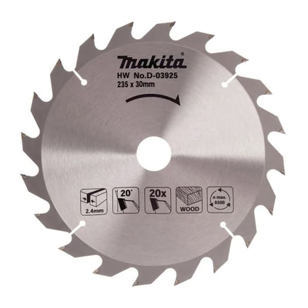 MAKITA D-03925 standard träkarbidblad för cirkelsågar