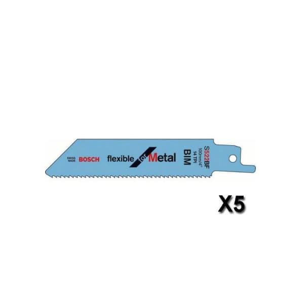 BOSCH Sabre sågblad S 522 BF - Metall - Paket om 5