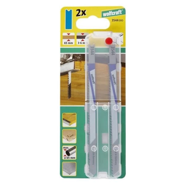 Sticksågsblad - WOLFCRAFT - Black &amp; Decker - 2 delar - Stål - L110mm