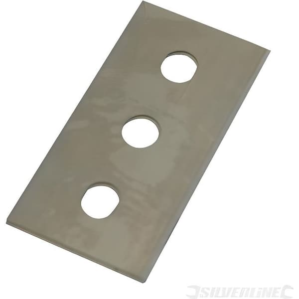 Skrapblad med dubbla ändar - Silverline - Paket med 10 - Heavy Duty stål - 10 blad