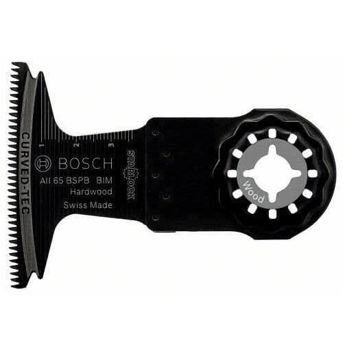 Bosch BIM-blad för multiverktyg AII 65 BSPB, hårt trä, 40x65 mm, 10 stycken - 2608664479