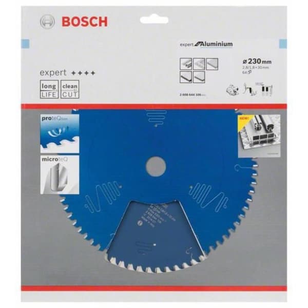 Cirkelsågblad 230x30x2,8 mm för aluminium - 64 tänder - BOSCH EXPERT - 2608644106