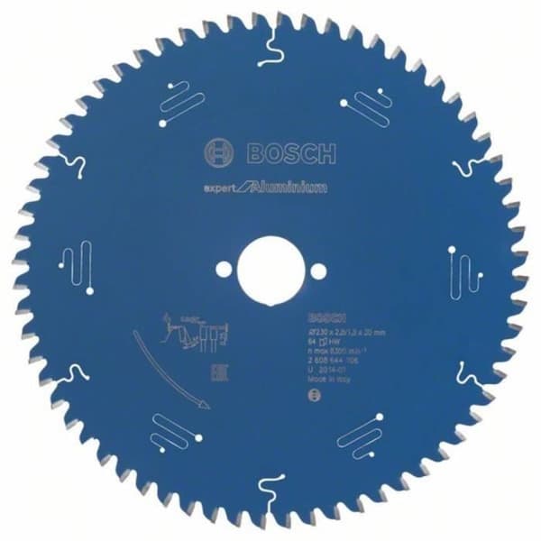 Cirkelsågblad 230x30x2,8 mm för aluminium - 64 tänder - BOSCH EXPERT - 2608644106