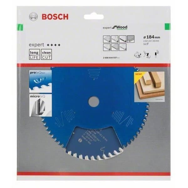 Bosch 2 608 644 037, Trä, 18,4 cm, 1,6 cm, 1,6 mm, 10300 rpm, 2,6 mm
