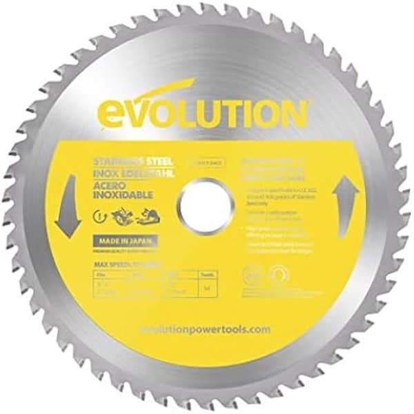 TCT blad i rostfritt stål - EVOLUTION - S210TCT-54CS - 210 mm 54 tänder hål 25,4 mm