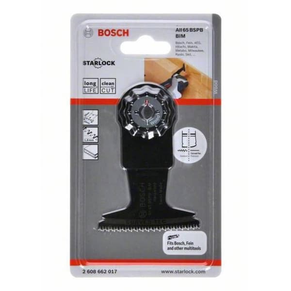 Oscillerande sågblad - BOSCH - AII BSPB - 65 mm - 40 mm - Starlock Snap-In