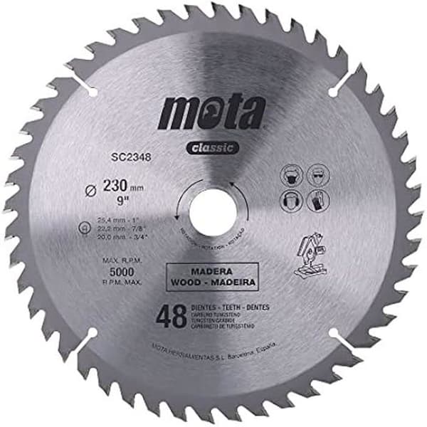 Widia cirkelsågblad 230 mm 48 tänder clp18 sc2348p
