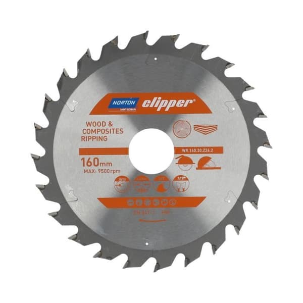 lamellkarburet debet 160x2.6-1.6x30 z24 norton clipper - 70184608043 abrasivskiva