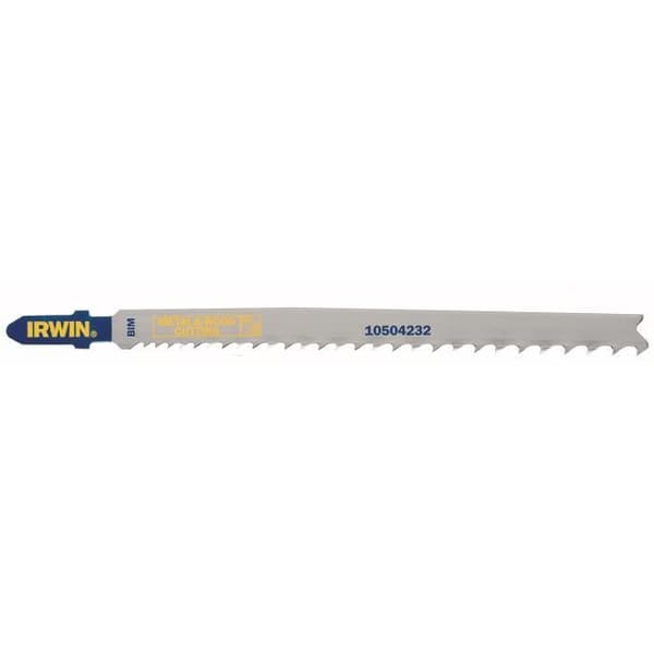 IRWIN Set med 5 bimetallblad för T345XF sticksåg för trä och metall - 5 till 10TPI