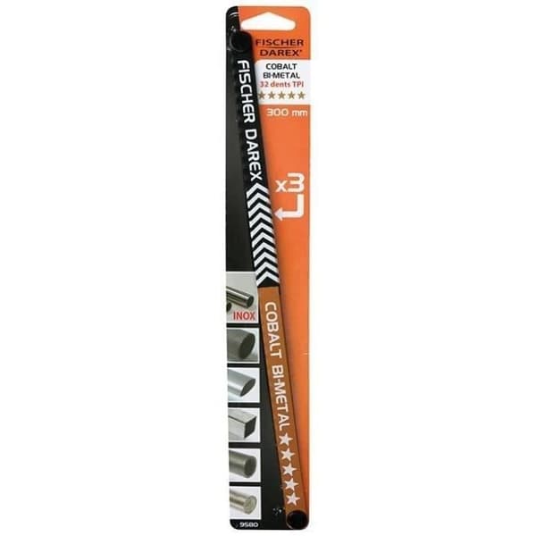 FISCHER DAREX Metallblad Cobalt bimetall på kort - x3 300 mm