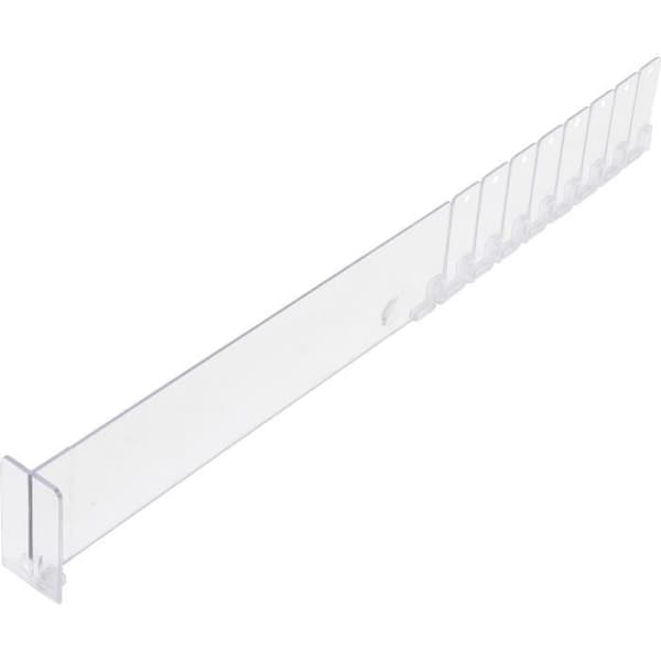 Plexiavdelare - BGS - Modell 89956 - Längd 285-480 mm - Höjd 60 mm - Plexiglas