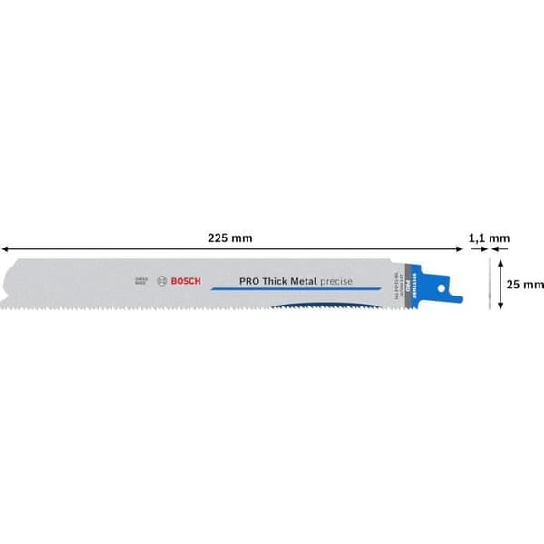 Bosch 25x Sabelsågblad PRO Thick Metal precision S1137HBF för profiler och rör i metall