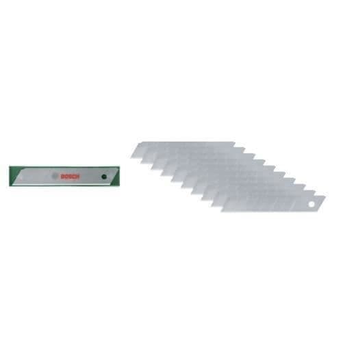 Bosch Set med 10 18 mm avbrytbara blad (SK5 stål av hög kvalitet; 7 avbrytbara delar; förvaringslåda)