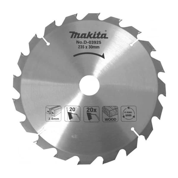 MAKITA D-03925 standard träkarbidblad för cirkelsågar