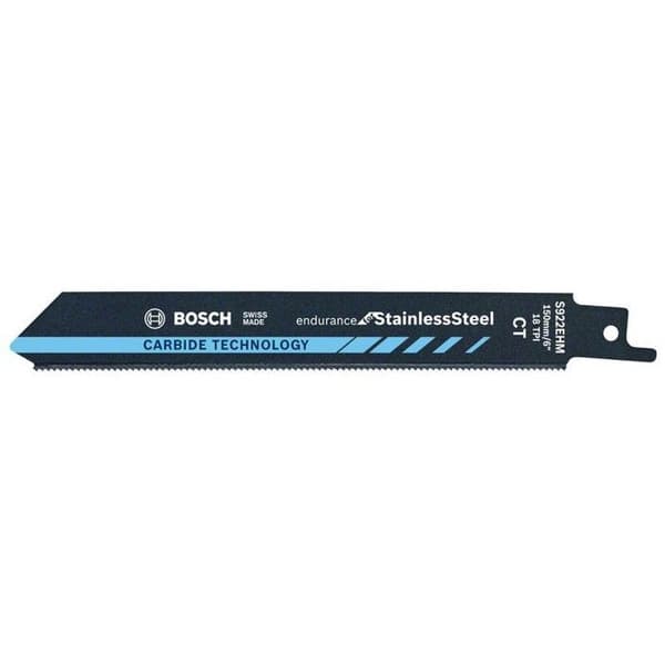 Expert sågblad av hårdmetallsabel 150 mm BOSCH S922EHM för rostfritt stål - 2608900360