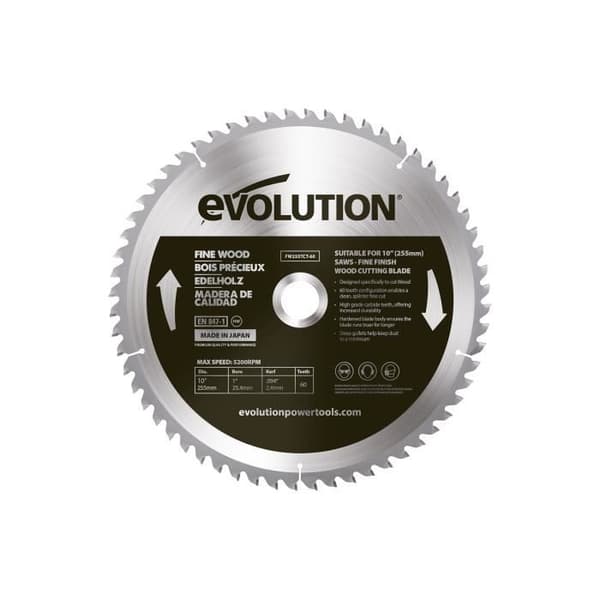 Evolution Wood Blade FW255TCT-60 tänder